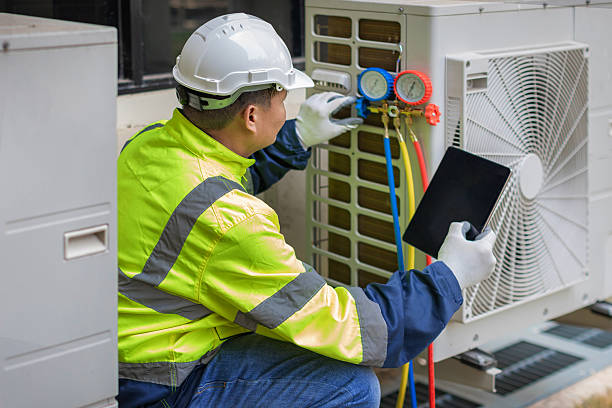 Professional Hvac technician working in Staley, NC